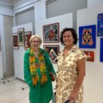 Umjetnica Anđelka Ljumović sa Petricom Duletič, istoričarkom umjetnosti